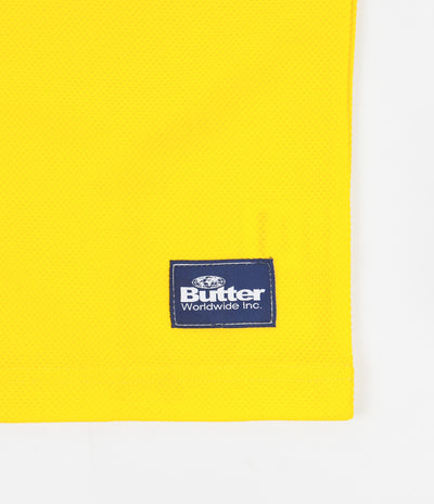 Butter Goods Pique Ringer T-Shirt - Yellow