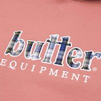 Butter Goods Plaid Applique Hoodie - Coral thumbnail