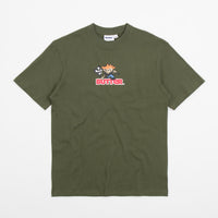 Butter Goods Racing Logo T-Shirt - Army Green thumbnail