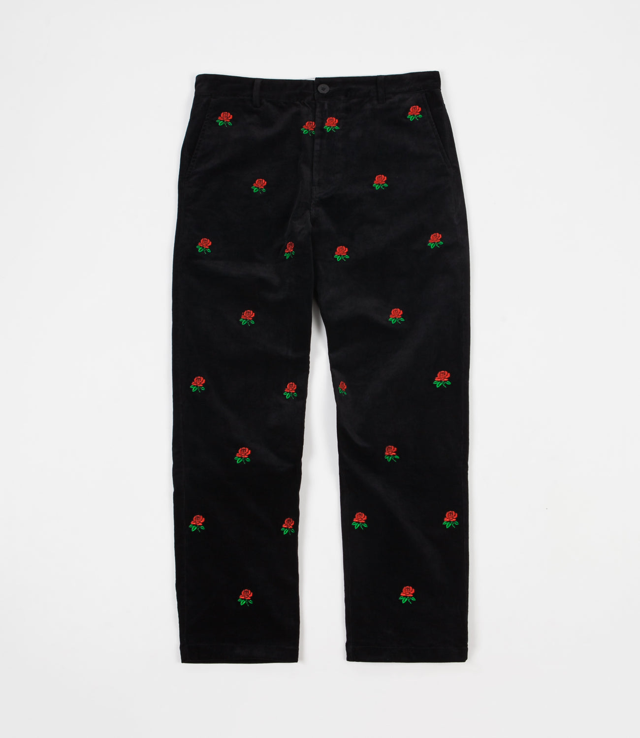 Butter Goods Rose Corduroy Trousers - Black | Flatspot