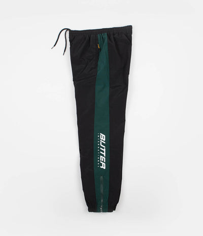 Butter Goods Runner Tracksuit Pants - Black / Forest