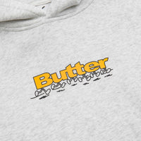Butter Goods Running Logo Hoodie - Heather Grey thumbnail