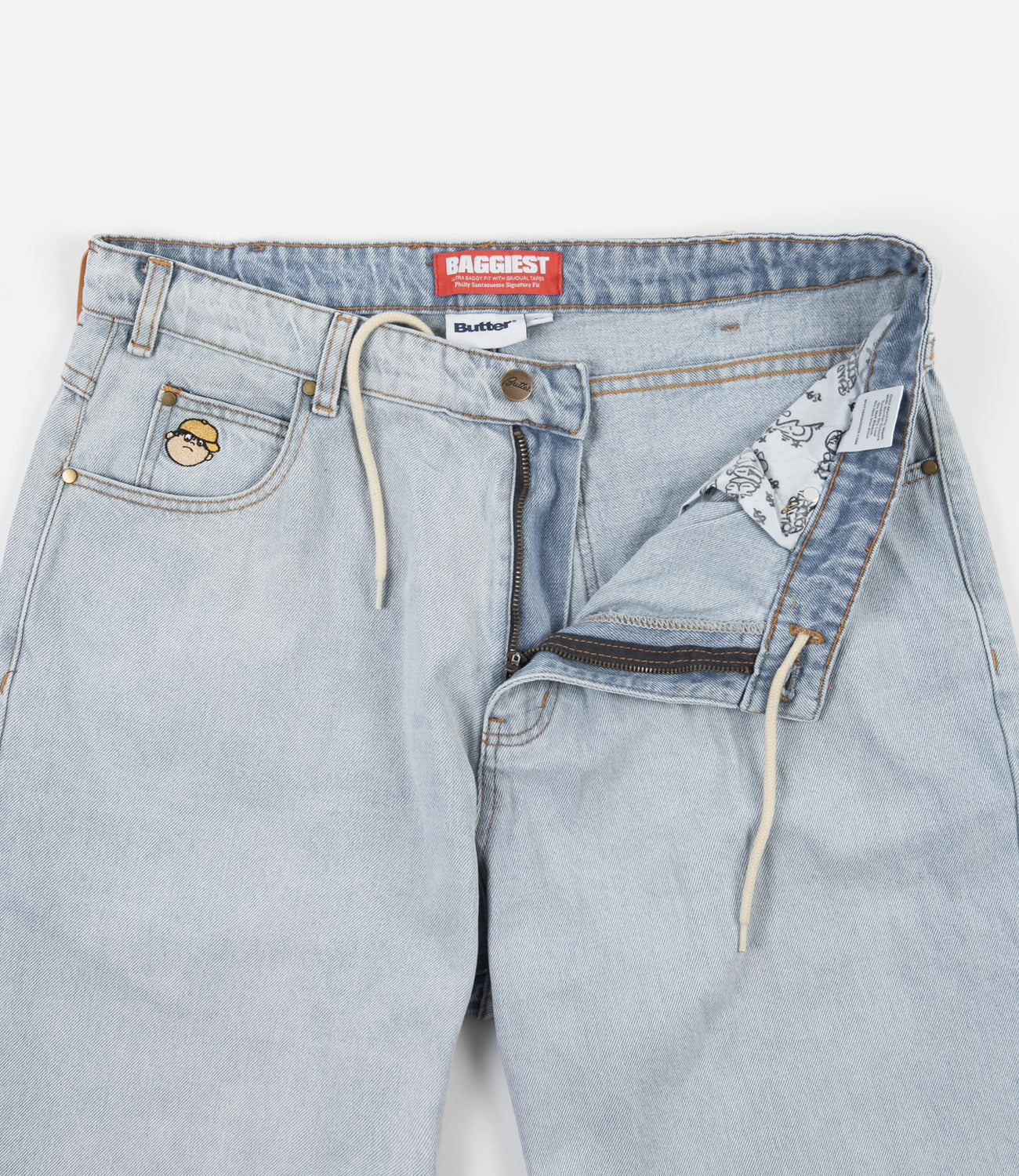 Butter Goods Santosuosso Denim Pants Light Blue Flatspot