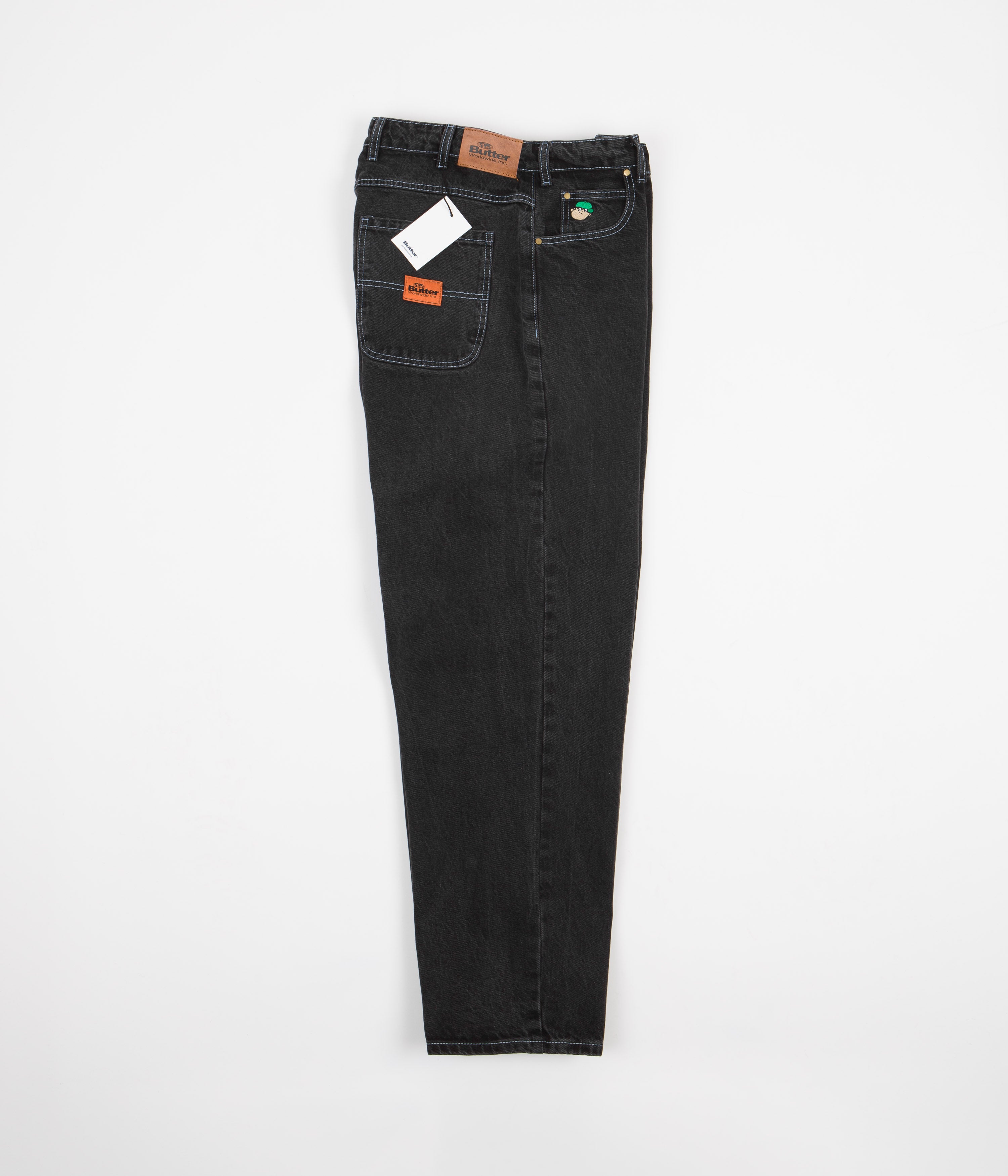Butter Goods Santosuosso Denim Pants Washed Black Flatspot