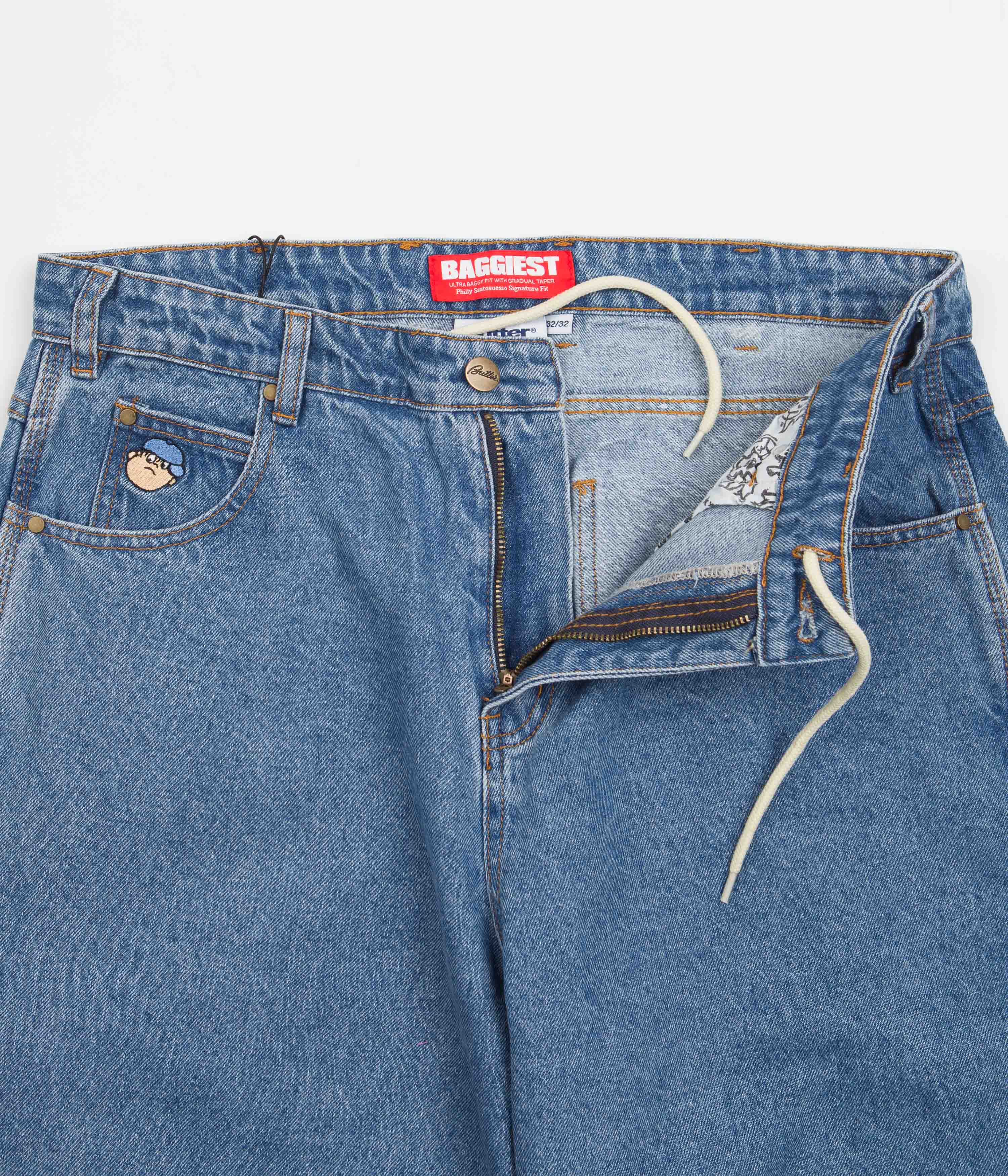 Butter Goods Santosuosso Jeans Washed Indigo / Blue Flatspot