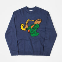 Butter Goods Sax Knit Sweatshirt - Navy thumbnail