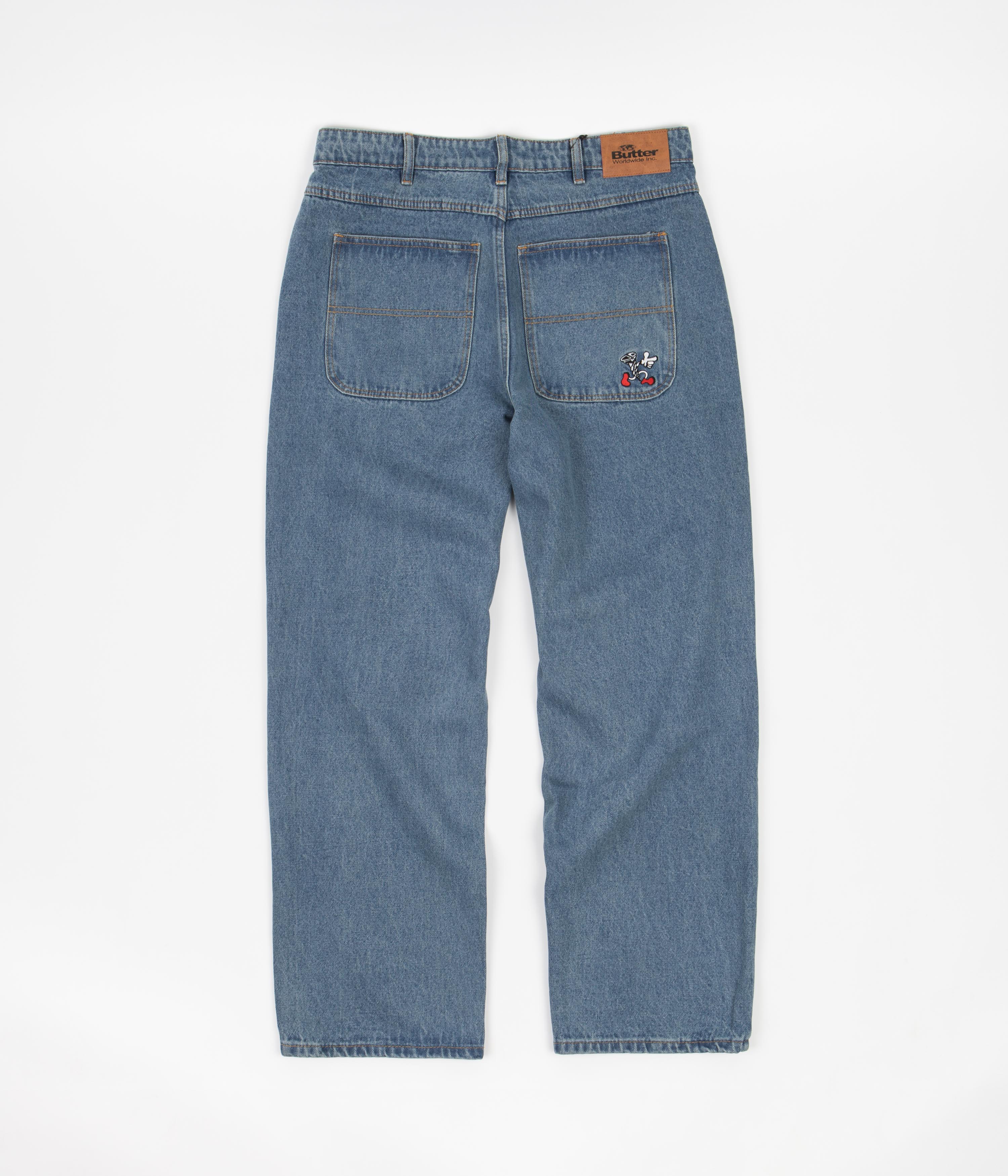 Butter Goods Screw Jeans Washed Indigo Flatspot