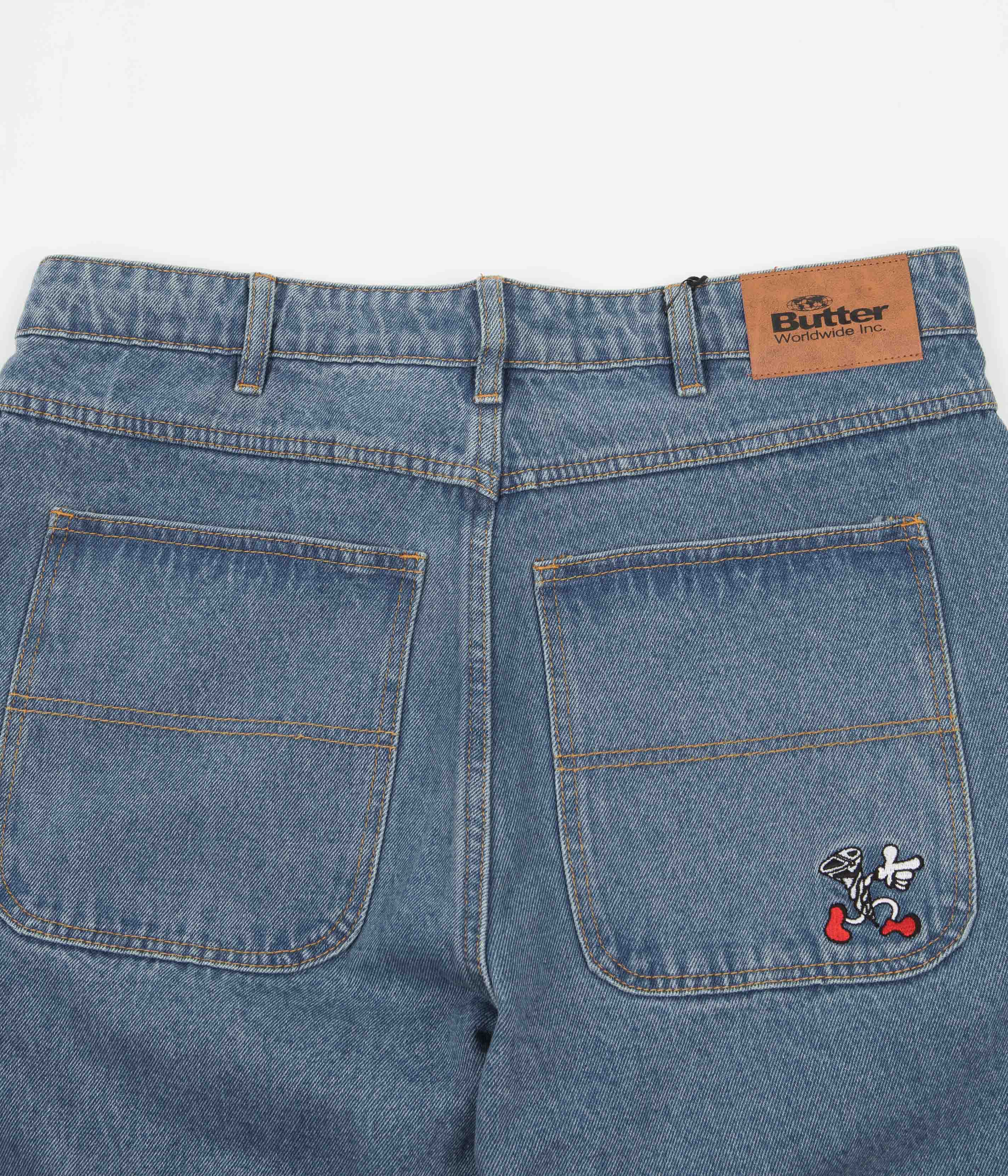 Butter Goods Screw Jeans Washed Indigo Flatspot