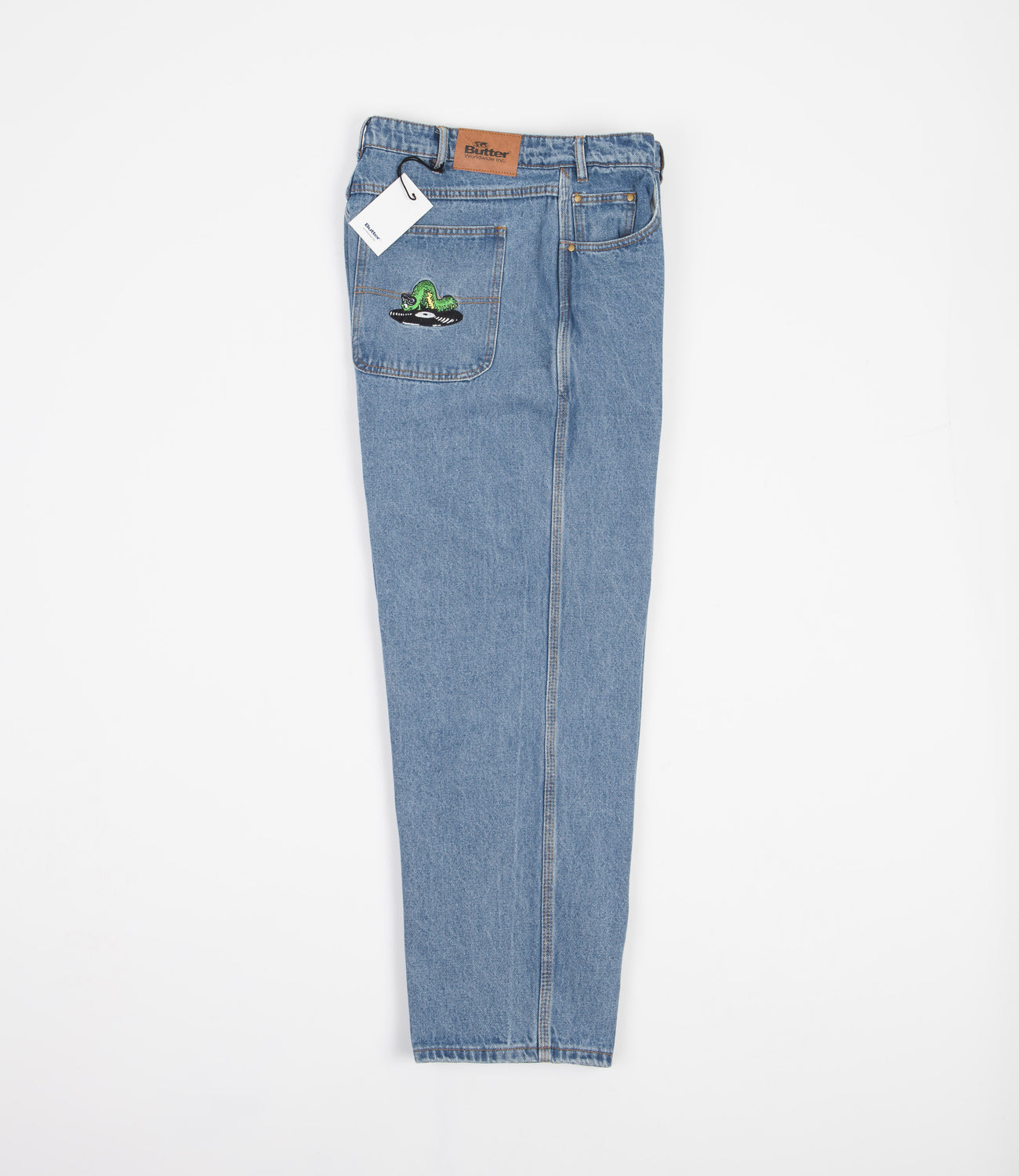 Butter Goods Selector Denim Pants Washed Indigo Flatspot