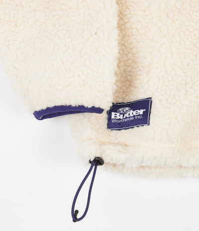 Butter Goods Sherpa Crewneck Sweatshirt - Natural