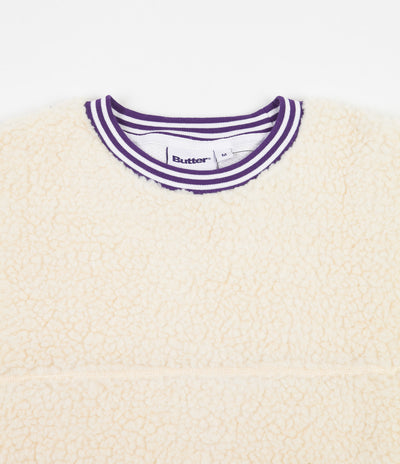 Butter Goods Sherpa Crewneck Sweatshirt - Natural