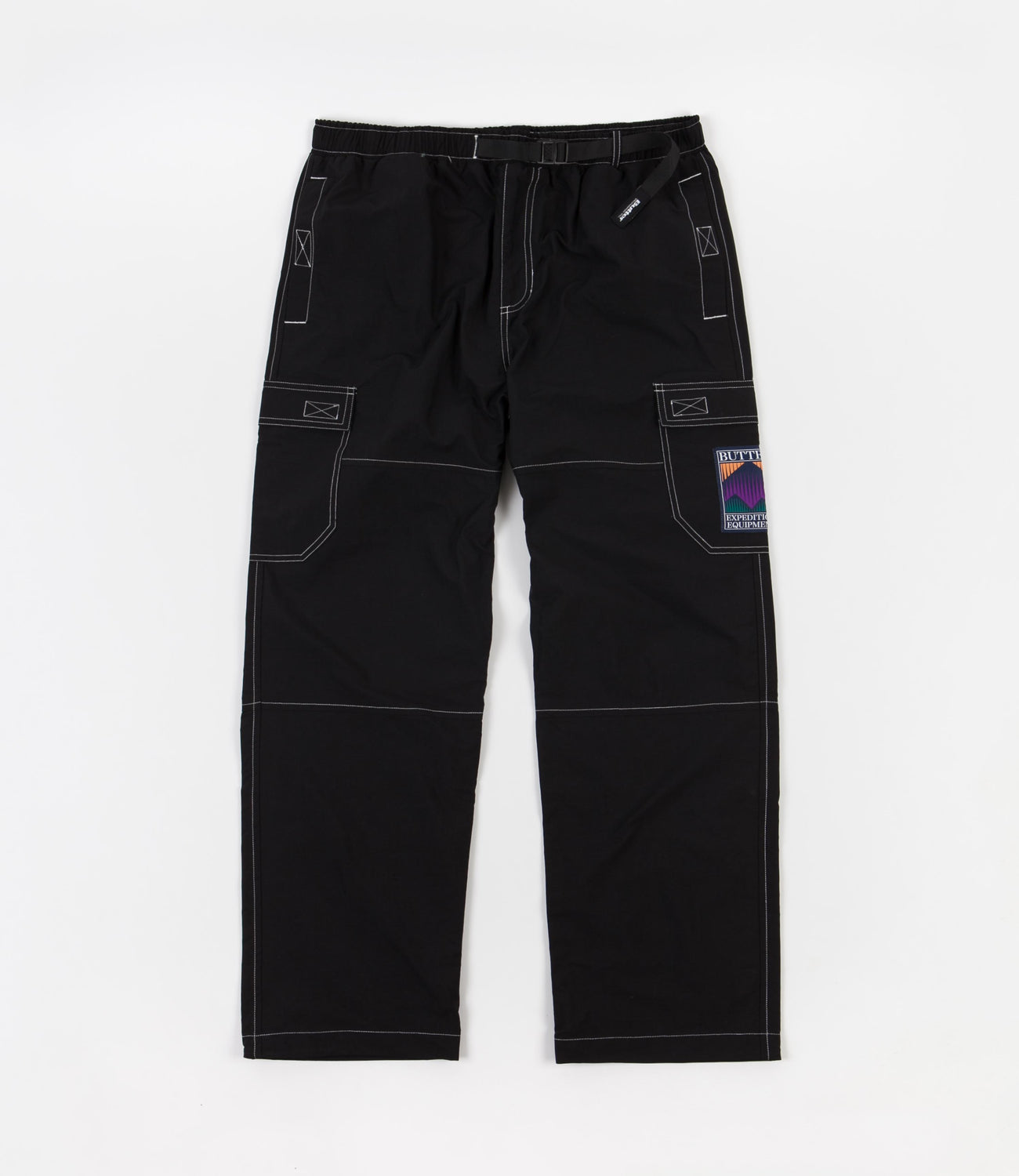 Butter Goods Summit Cargo Pants Black Flatspot
