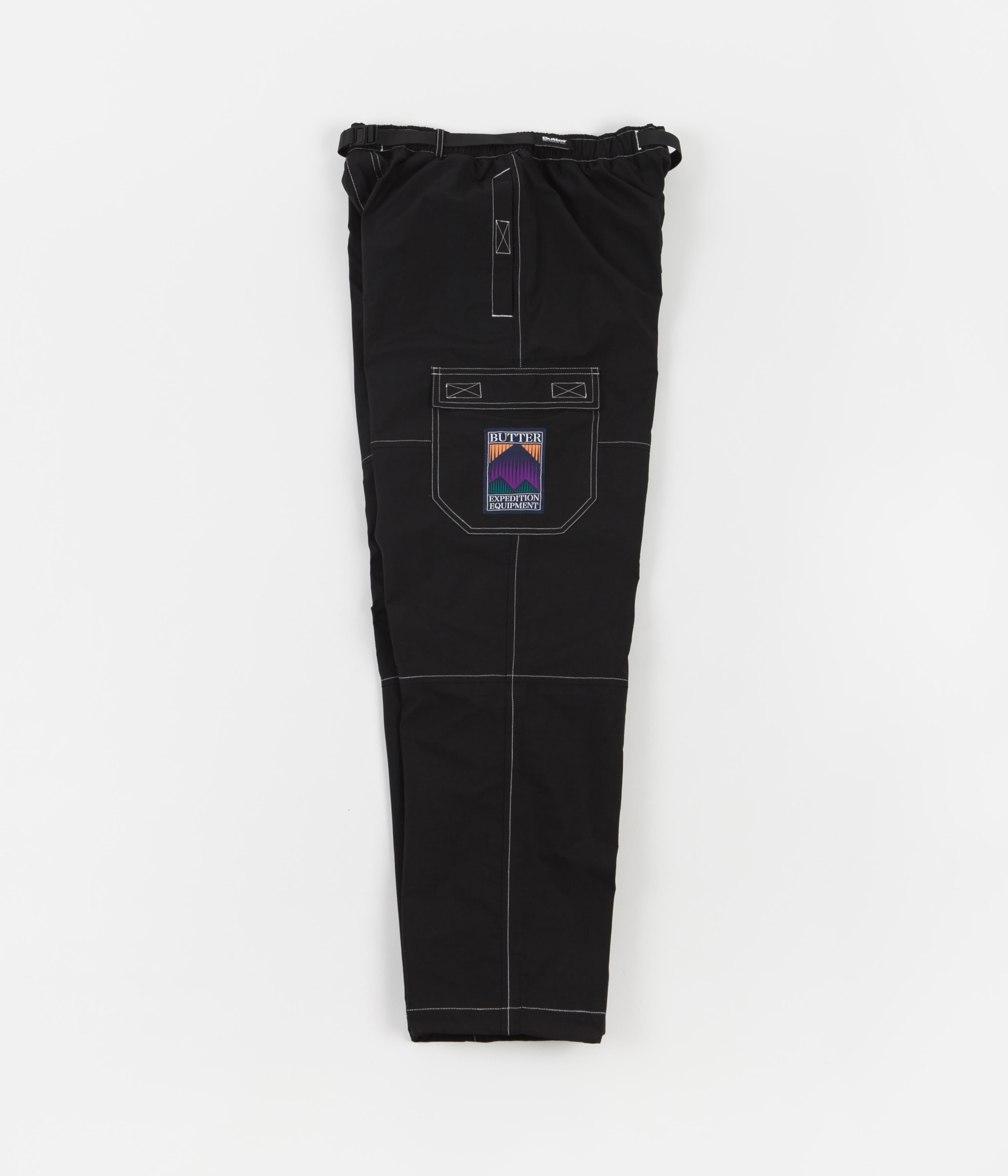 Butter Goods Summit Cargo Pants Black Flatspot