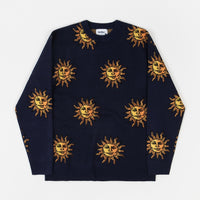 Butter Goods Sun Knitted Sweatshirt - Navy thumbnail