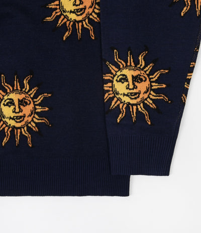 Butter Goods Sun Knitted Sweatshirt - Navy
