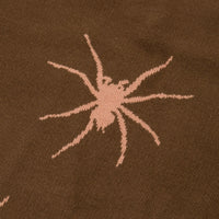 Butter Goods Tarantula Knitted Crewneck Sweatshirt - Brown / Dusty Peach thumbnail