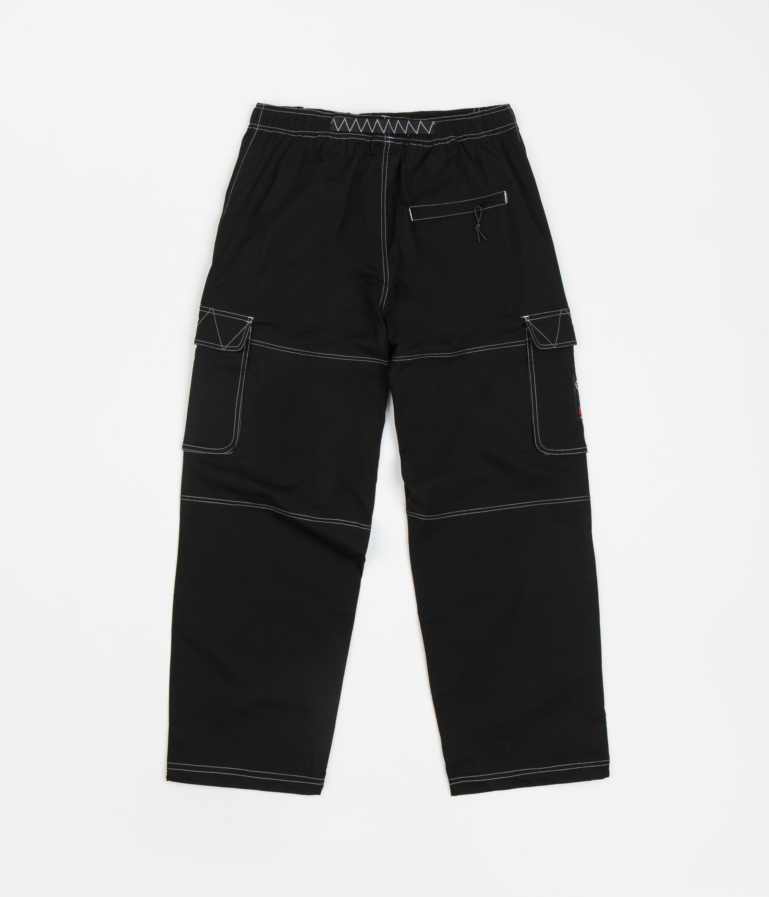 Butter Goods Terrain Contrast Stitch Cargo Pants Black Flatspot Butter Goods Terrain Contrast Stitch Cargo Pants Black Flatspot