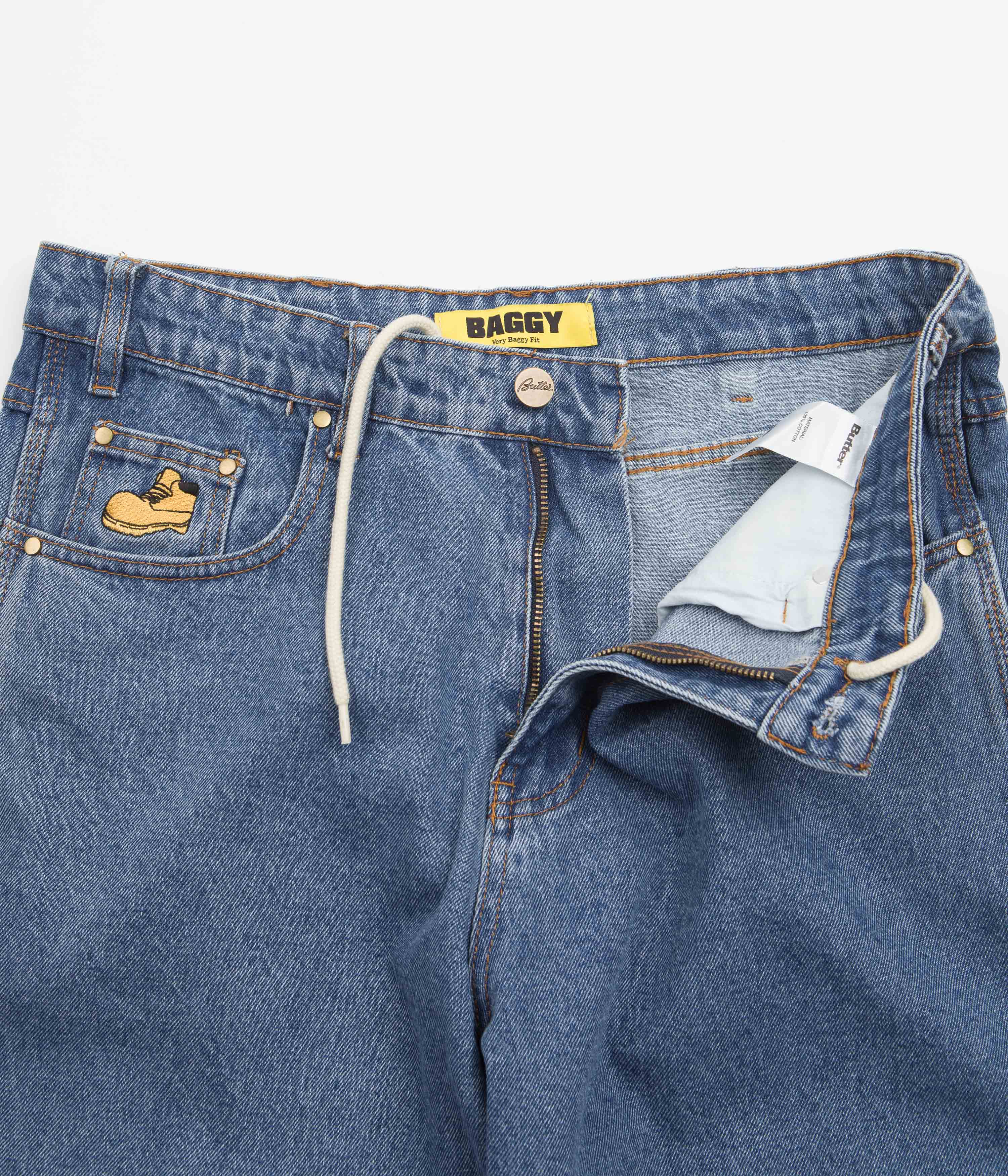 Butter Goods Timbo Denim Pants Washed Indigo Flatspot