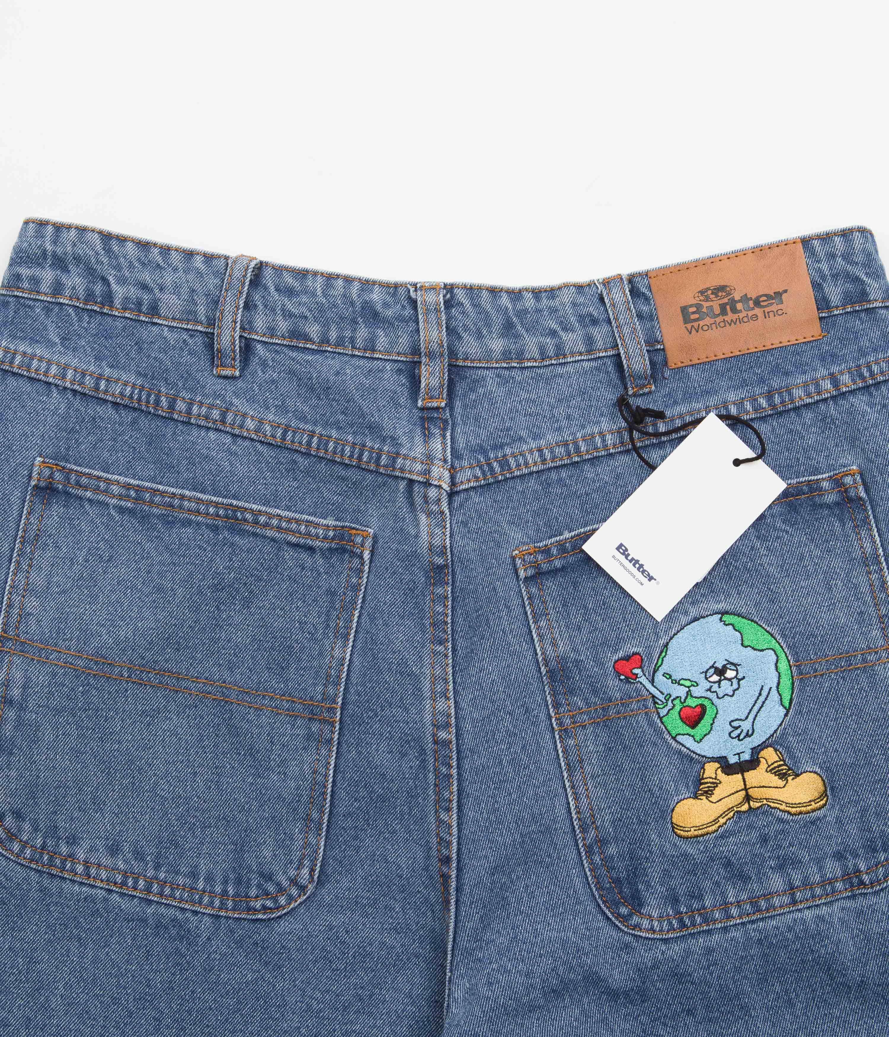 Butter Goods Timbo Denim Pants Washed Indigo Flatspot