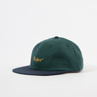 Butter Goods Two Tone Classic Logo 6 Panel Cap - Forest / Navy thumbnail