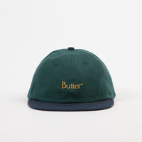 Butter Goods Two Tone Classic Logo 6 Panel Cap - Forest / Navy thumbnail