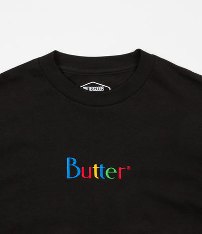 Butter Goods Web Embroidery Classic Logo T-Shirt - Black