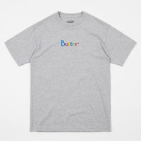 Butter Goods Web Embroidery Classic Logo T-Shirt - Heather Grey thumbnail