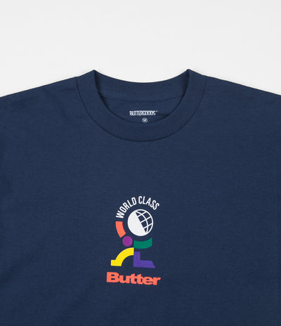 Butter Goods World Class T-Shirt - Harbour Blue