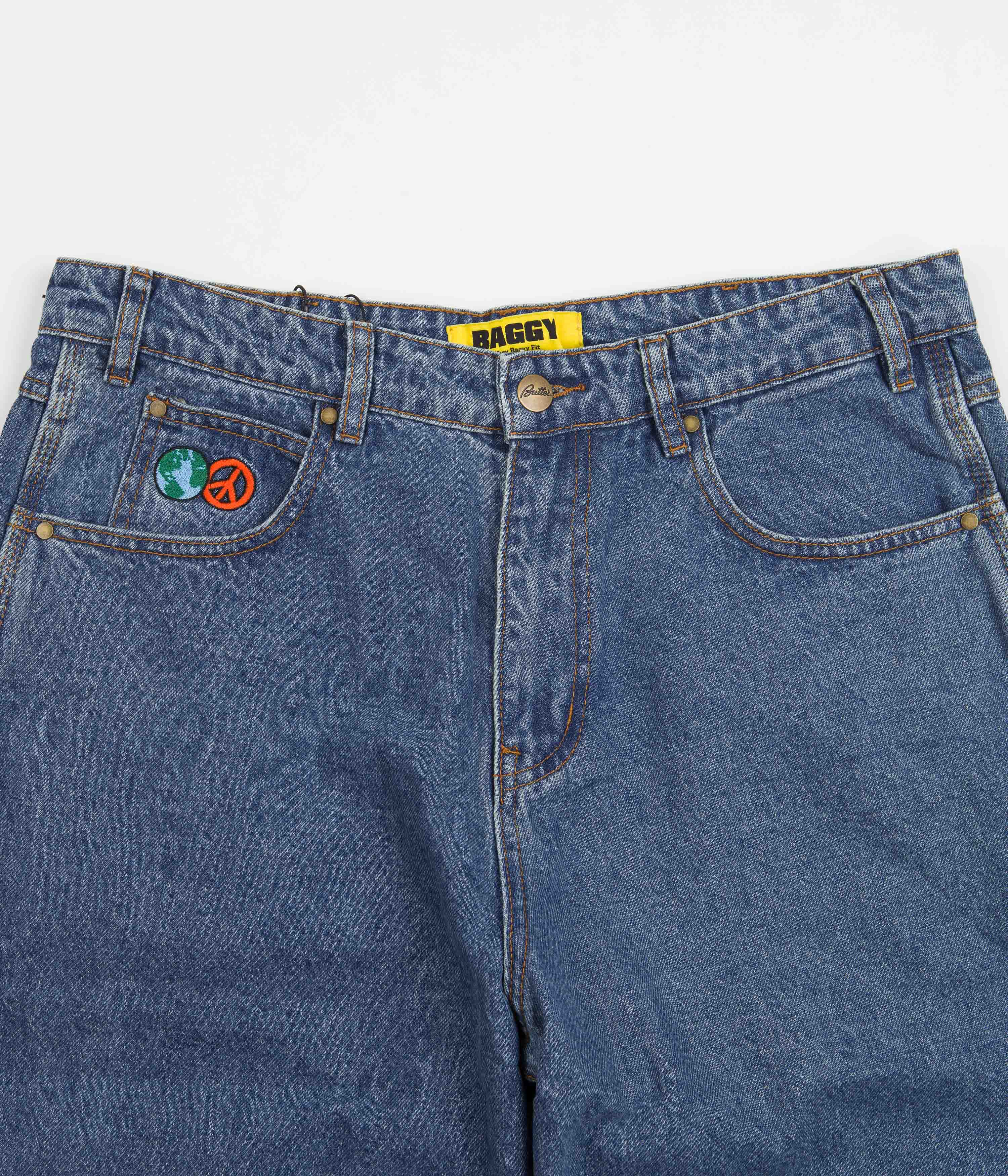 Butter Goods World Peace Denim Jeans Washed Indigo Flatspot