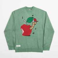 Butter Goods Worm Knitted Sweatshirt - Teal thumbnail
