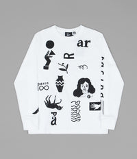 by Parra A Little Pressure Long Sleeve T-Shirt - White