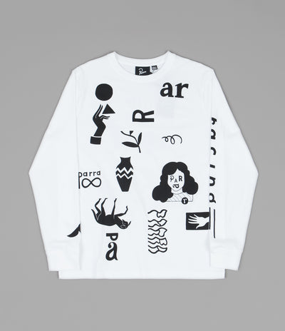 by Parra A Little Pressure Long Sleeve T-Shirt - White