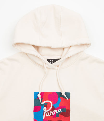 by Parra Abstract Shapes Hoodie - White