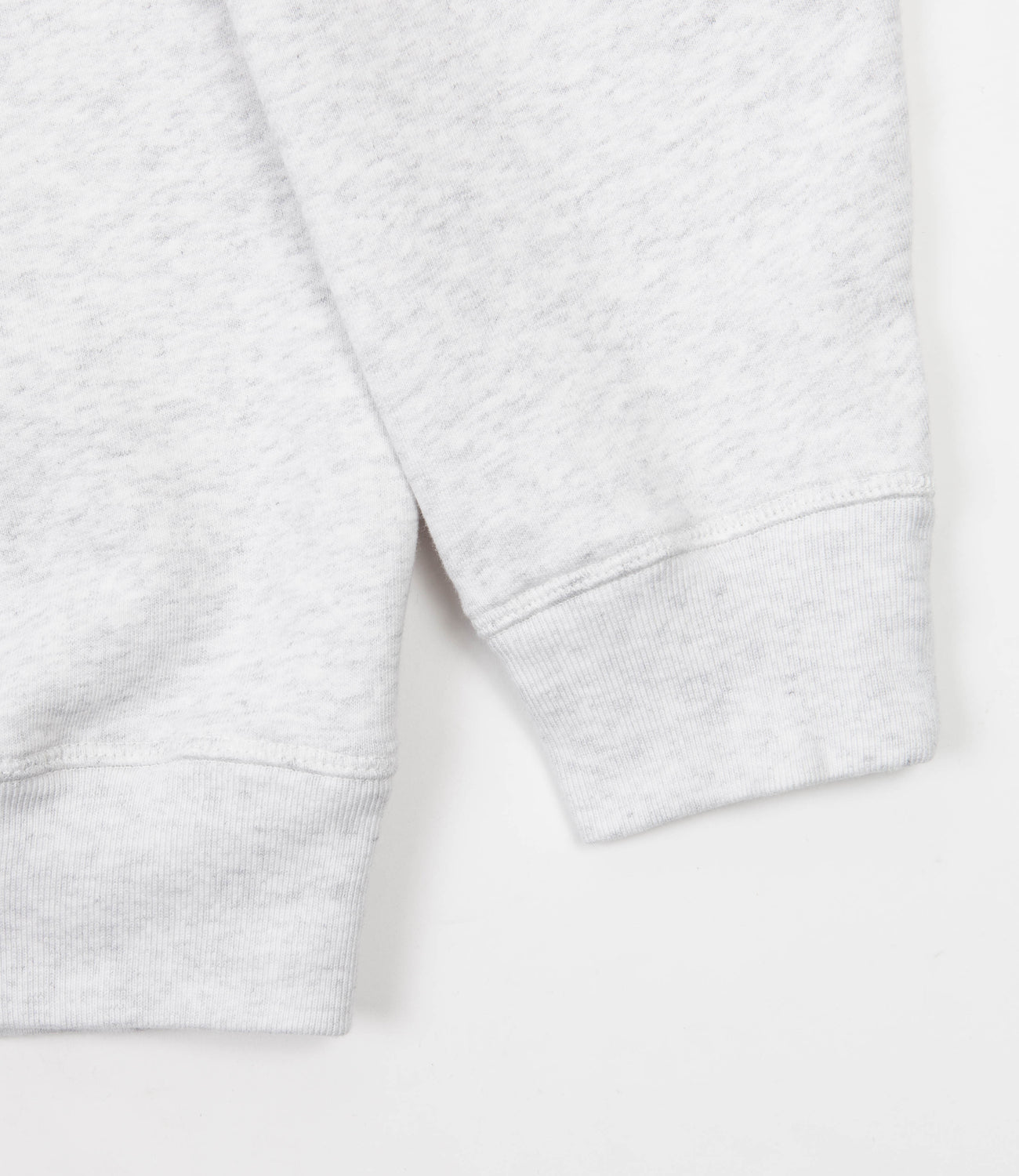 by Parra Backwards 1/2 Zip Polo Sweatshirt - Ash Grey | Flatspot