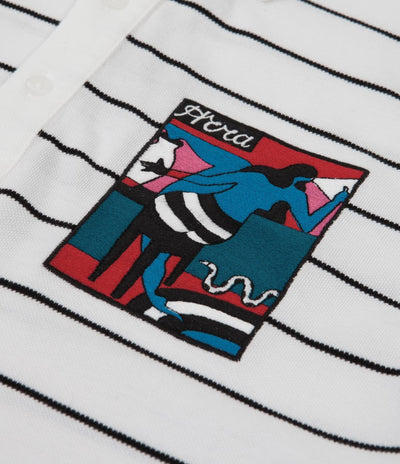 by Parra Bar Messy Polo Shirt - White