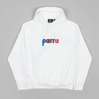 by Parra Bird Face Font Hoodie - White thumbnail