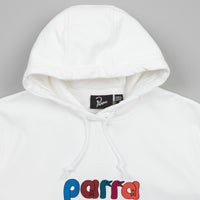 by Parra Bird Face Font Hoodie - White thumbnail