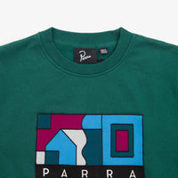 by Parra Blockhaus Crewneck Sweatshirt - Pine Green thumbnail