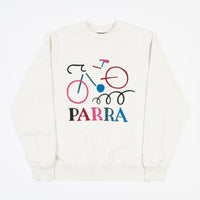 by Parra Broken Bike Crewneck Sweatshirt - Off White thumbnail