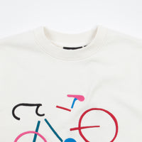 by Parra Broken Bike Crewneck Sweatshirt - Off White thumbnail