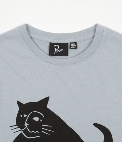 by Parra Cat T-Shirt - Dusty Blue