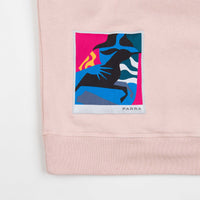by Parra Distorted Logo Hoodie - Dusty Pink thumbnail