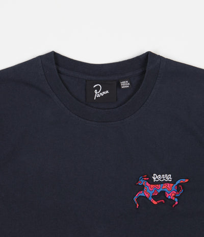 by Parra Dog Race T-Shirt - Navy Blue