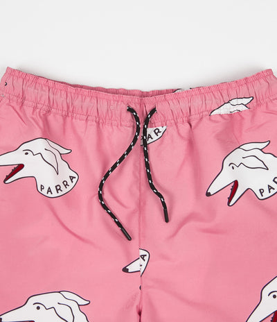 by Parra Dogface Swim Shorts - Pink