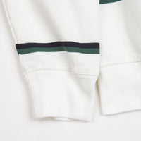 by Parra Fancy Logo Striped Crewneck Sweatshirt - White thumbnail