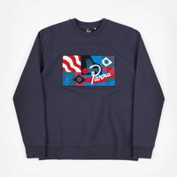 by Parra Grab The Flag Crewneck Sweatshirt - Navy Blue thumbnail
