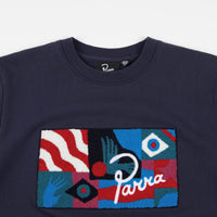 by Parra Grab The Flag Crewneck Sweatshirt - Navy Blue thumbnail