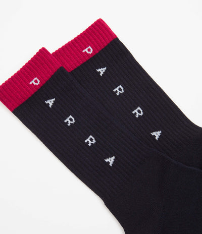 by Parra Horizontal Clean Logo Crew Socks - Multi