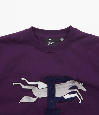 by Parra Horse P Crewneck Sweatshirt - Purple