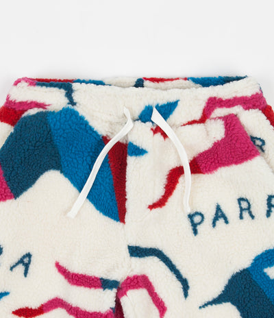 by Parra Jumping Foxes Sherpa Fleece Pants - Off White